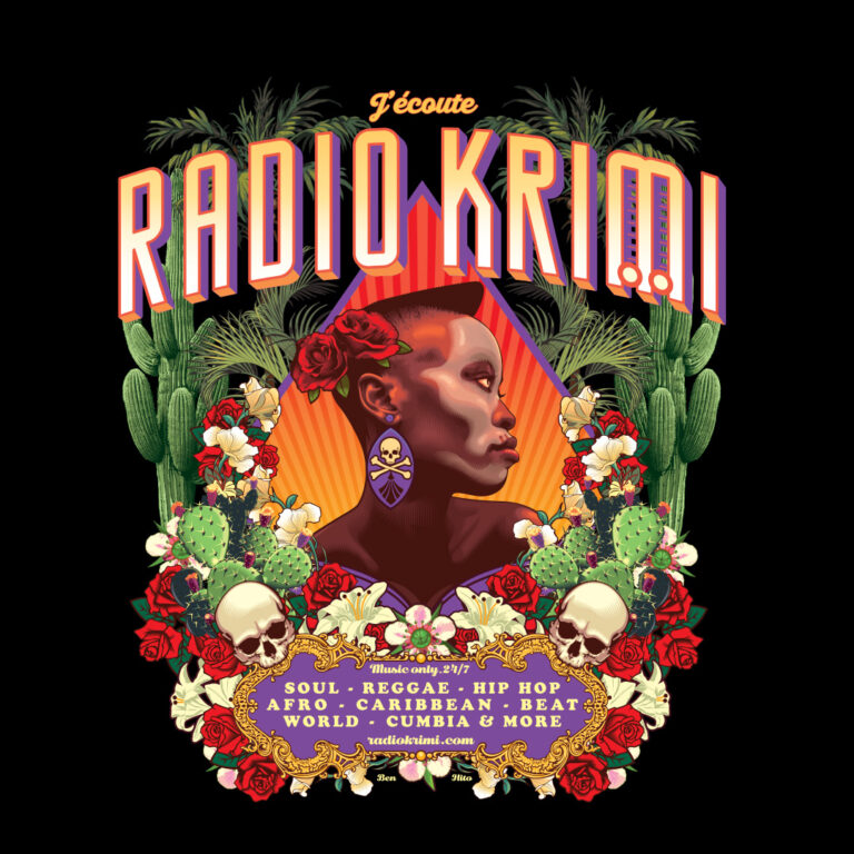 T-Shirt Krimi Clothing &lsquo;Skulls & Voodoo&rsquo; (PRÉ-COMMANDE)